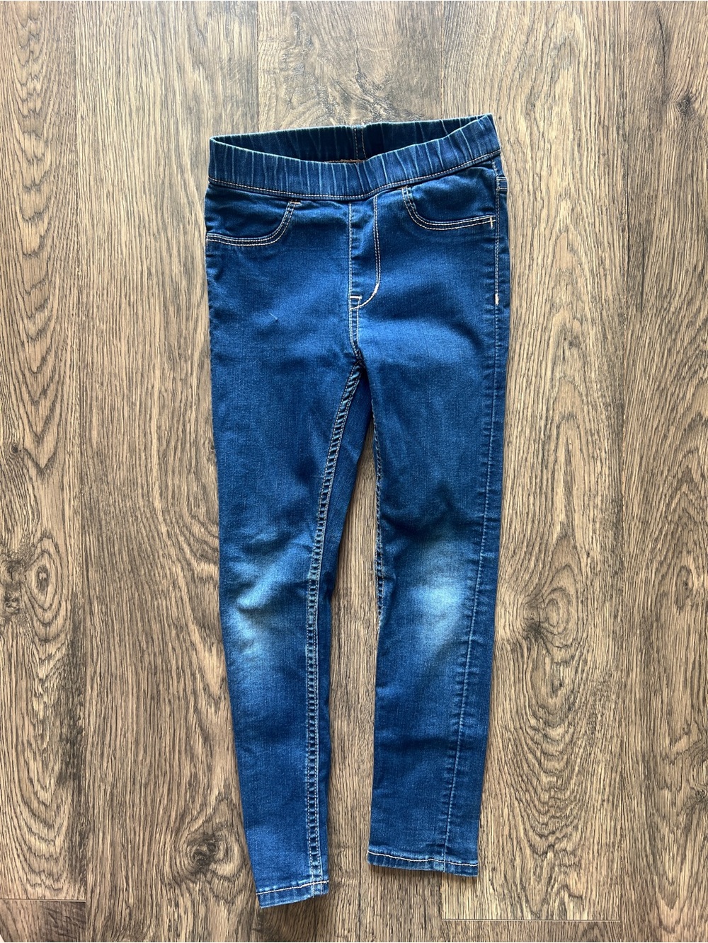 H&M Blue Girls' Denim-Look Leggings